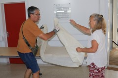 Accrochage de l'exposition photo 2025 - Par Maurice Fordoxel