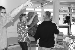 Accrochage de l'exposition photo 2025 - Par Maurice Fordoxel