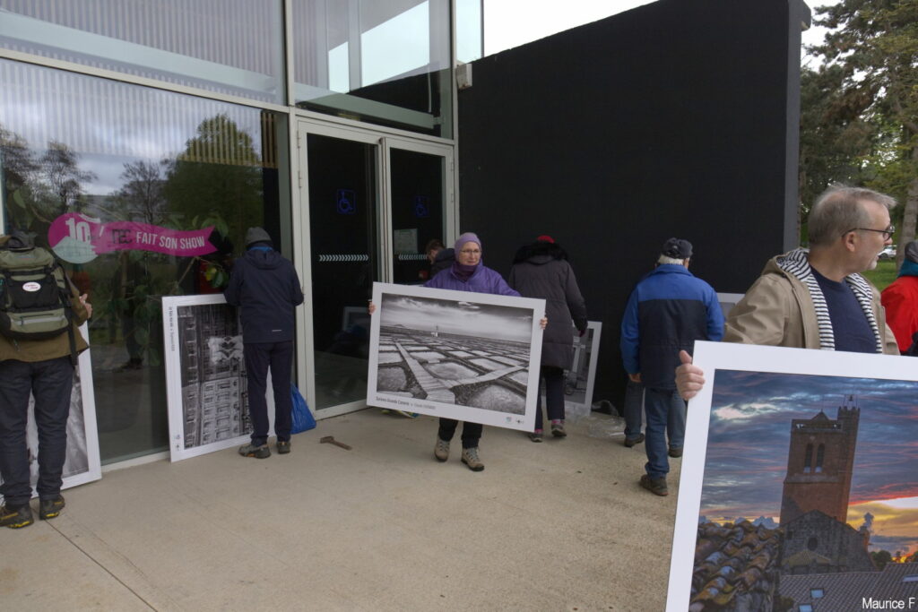 Montage de l'expo photo 2024, reportage Maurice F